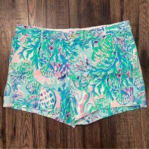 Women’s Lilly Pulitzer Callahan Knit Shorts Amethyst Tint Craysea Size 12